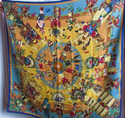 hermes native american scarf|used hermes scarves for sale.